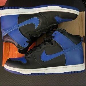 Nike Men's Black and Blue Dunk Highs from 2004